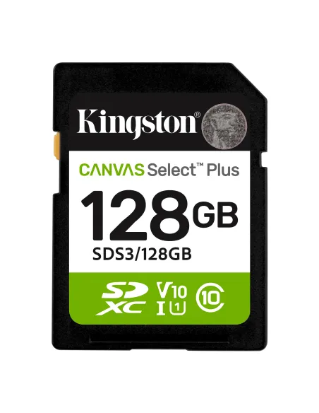 Carte mémoire SDXC Kingston 128 GB classe 10 - Taux de transfert jusqu'à 150 Mo/s