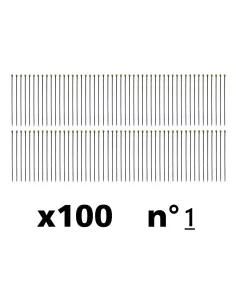 Épingles entomologiques noires (au choix n°00, 0, 1 ou 2) (x100) - Le Club Biotope