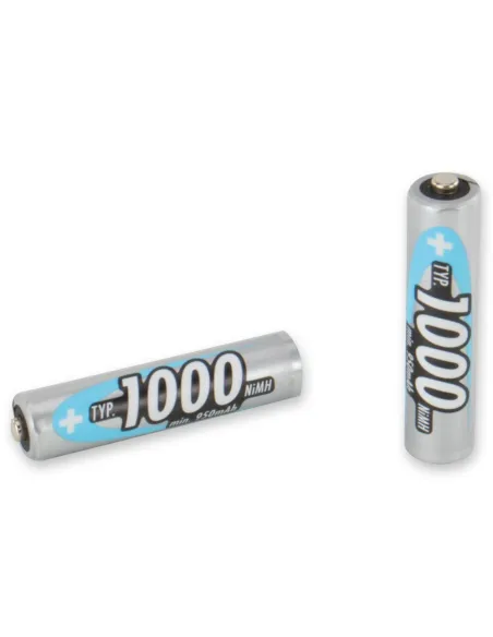 Lot de 4 batteries (accumulateurs) rechargeables AAA LR03 ANSMANN 1000 MaH
