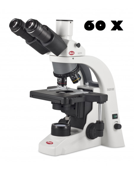 Pack 60X professionnel de microscopie trinoculaire Motic Elite 210