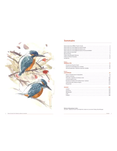 Oiseaux de Franche-Comté - Répartition, tendance et conservation