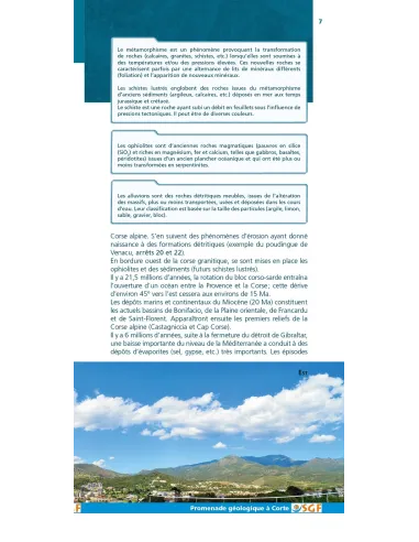 Promenade géologique à Corte