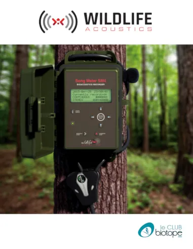 Enregistreur acoustique SM4 Wildlife Acoustics avec 2 micros intégrés