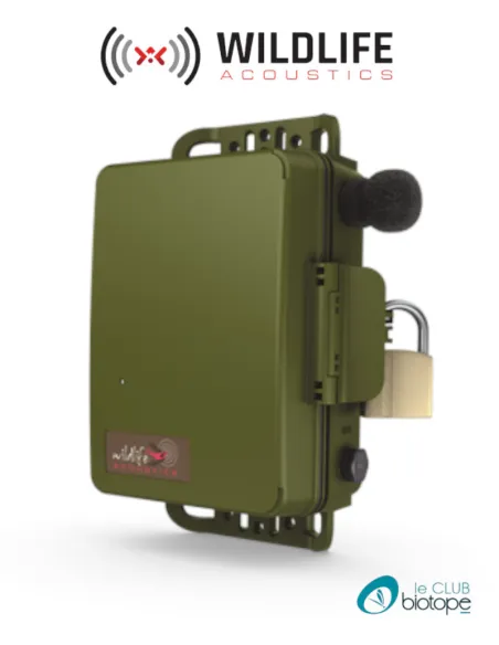 Enregistreur acoustique SM4 Wildlife Acoustics avec 2 micros intégrés