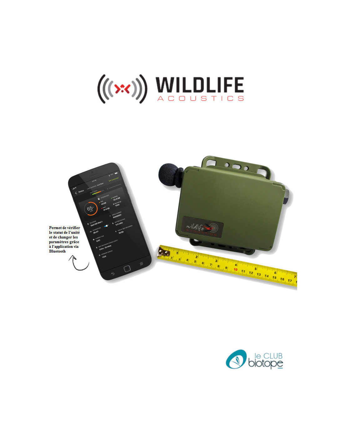 Song Meter Micro (enregistreur audio) Wildlife acoustics