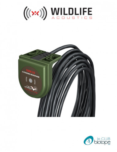 Microphone à ultrasons SMM-U2 Wildlife Acoustics pour SM3BAT et SM4BAT + câble de 5M