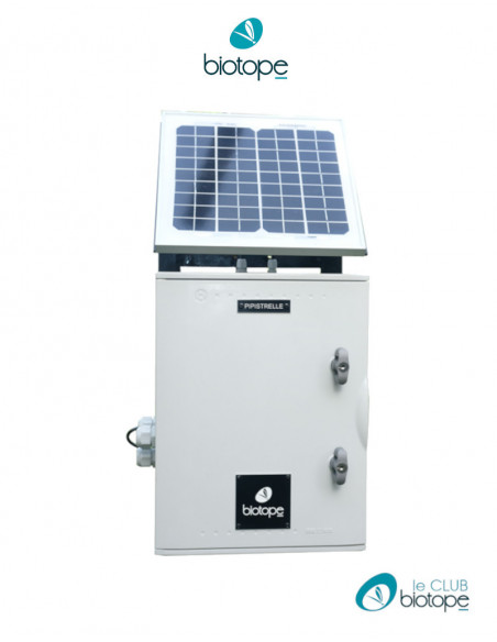 Coffret autonome IP66 pour SM3BAT et SM4BAT - 12V avec panneau solaire et support