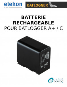 Batterie Elekon rechargeable Li-Ion 7.2V 6900 mAh pour Batlogger A+ et C