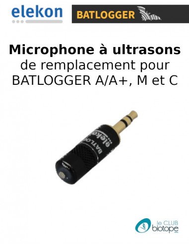 Microphone à ultrasons Elekon FG black pour Batlogger A, A+, C et M