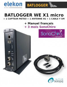 BATLOGGER WE X1 MICROPHONES + 3 MONTHS SONOCHIRO...