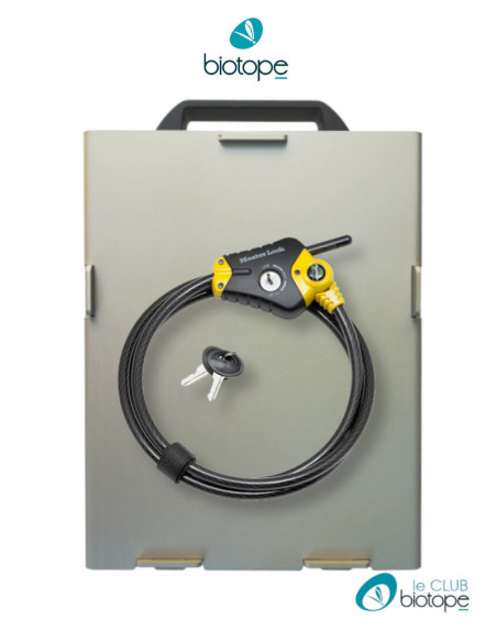 Boitier de protection et câble de sécurité antivol pour SM4BAT Wildlife Acoustics