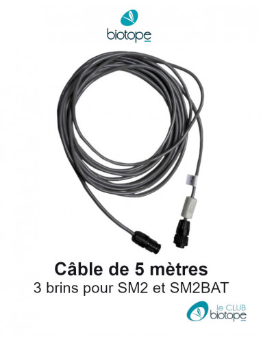 Câble de 5 m blindé pour microphone SM2BAT / SM2 Wildlife