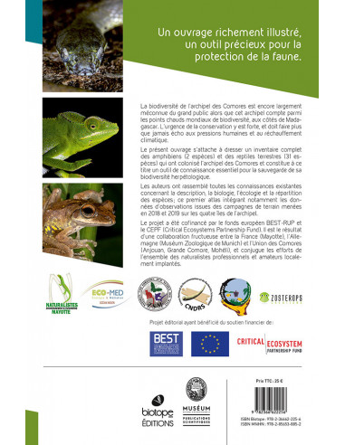Atlas des Amphibiens et reptiles terrestres de l'archipel des Comores