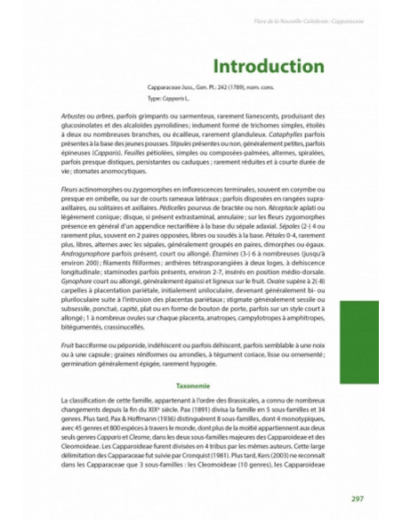 Flore de la Nouvelle-Calédonie, Volume  27 - Apocynaceae p.p., Phellinaceae, Capparaceae