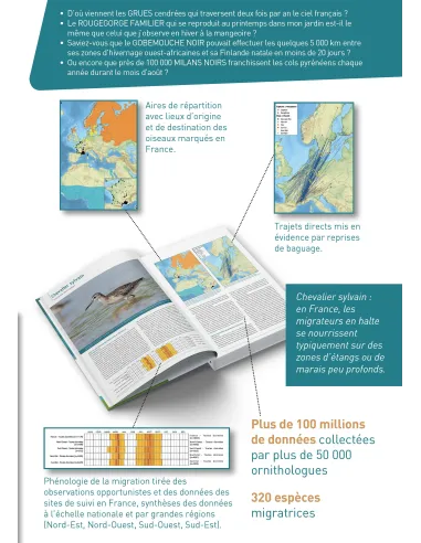 Atlas des oiseaux migrateurs de France (2 volumes)