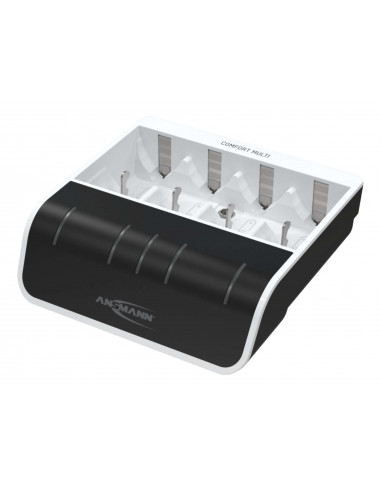 Chargeur universel Ansmann Comfort Multi - Piles AA,AAA,D,C,E - Avec adaptateur USB 12V