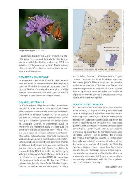 Atlas des papillons de Jour d'Aquitaine