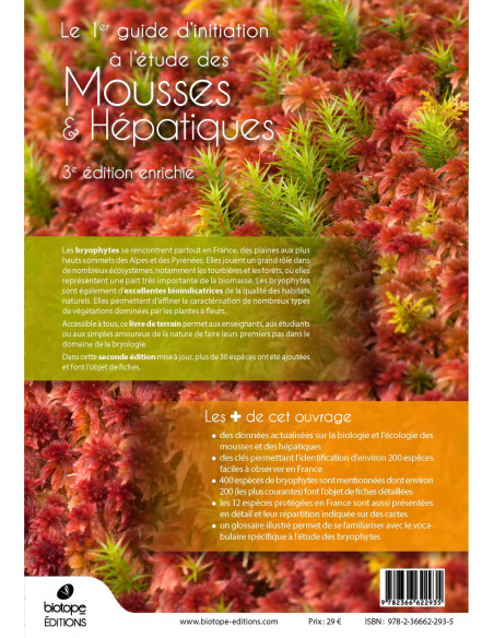 Mousses et hépatiques de France – 3e édition enrichie