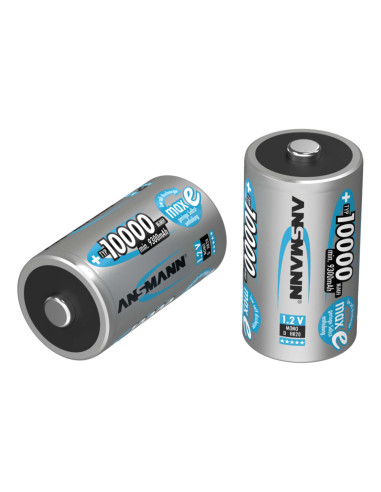 Lot de 4 accumulateurs / batterie LR20 (D) rechargeables Ansmann