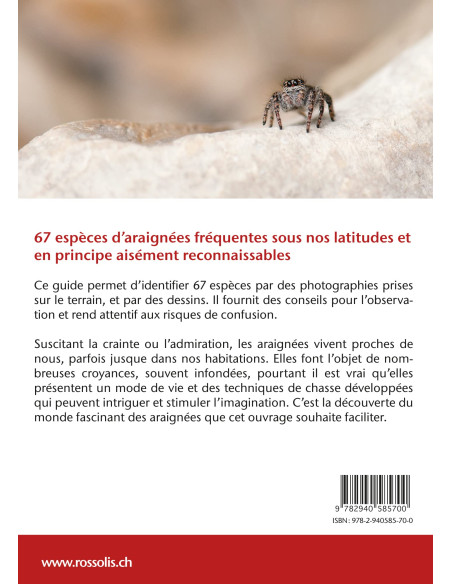 Araignées, guide de terrain