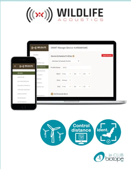 Enregistreur d'ultrasons SMART System Wildlife Acoustics - Livré avec un micro SMART et un câble Ethernet de 5M