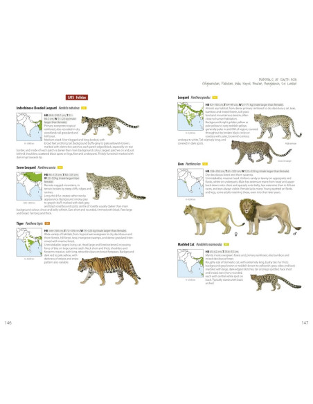 Mammals of South Asia - Afghanistan, Pakistan, India, Nepal, Bhutan, Bangladesh, Sri Lanka