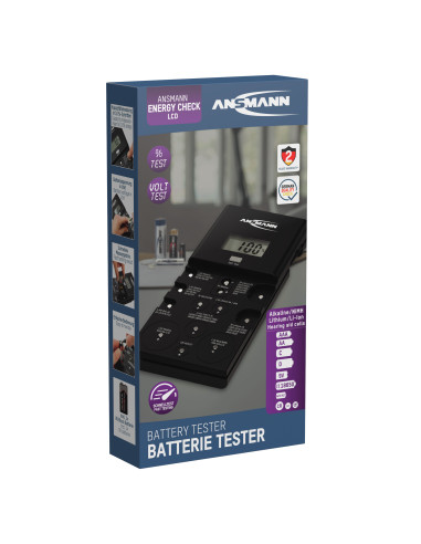 Testeur professionnel de piles et batteries - ANSMANN Energy Check écran LCD