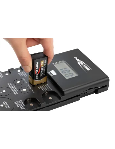 Probador profesional de pilas y baterías - ANSMANN Energy Check pantalla LCD