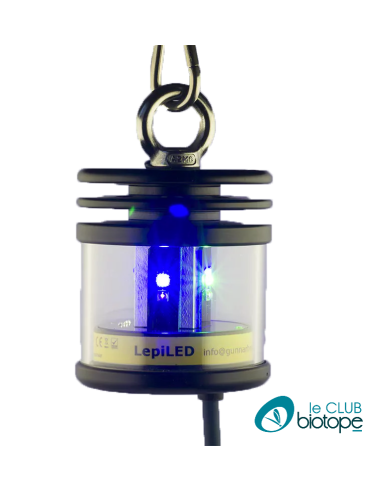 Lampe LED à UV LEPILED Maxi Switch 1.5W - Pour capture et inventaire des insectes nocturnes