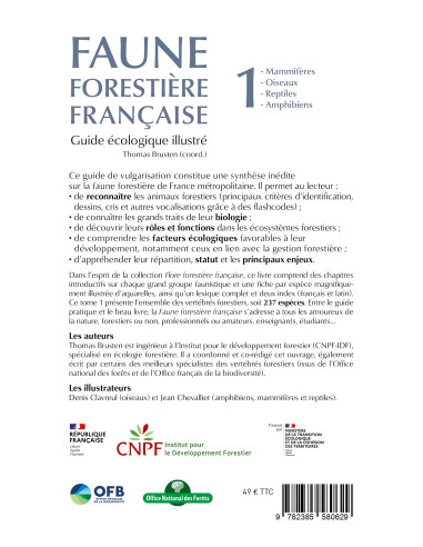 Faune forestière française Tome 1 : Vertébrés