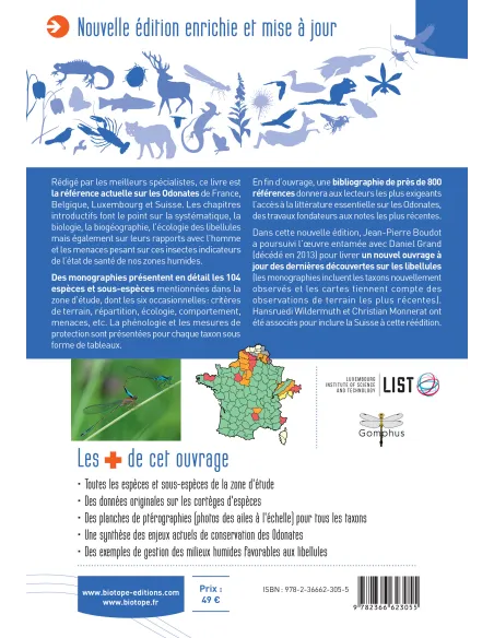Les Libellules de France, Belgique, Luxembourg & Suisse