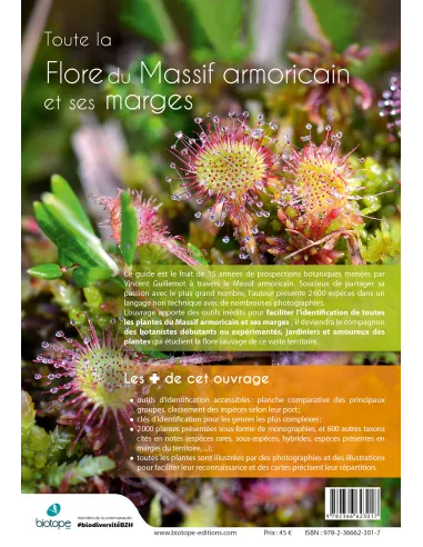 La flore du Massif armoricain et ses marges - Bretagne, Basse-Normandie, Pays de la Loire, Deux-Sèvres