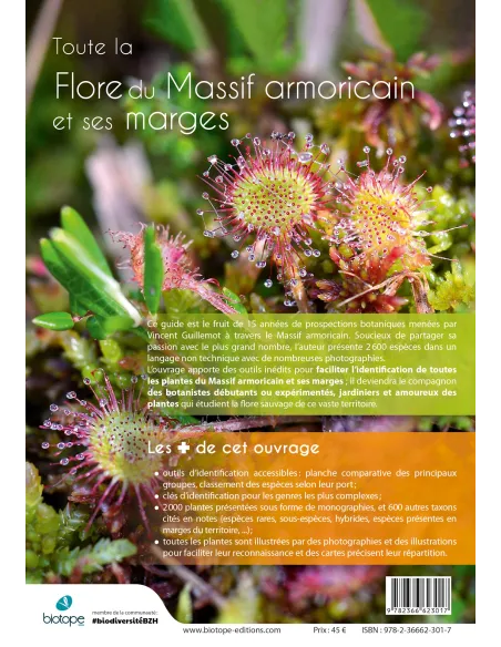 La flore du Massif armoricain et ses marges - Bretagne, Basse-Normandie, Pays de la Loire, Deux-Sèvres