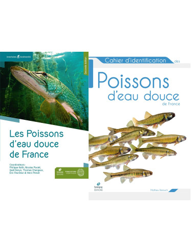 Pack Les poissons d'eau douce de France + le cahier d'identification des poissons d'eau douce de France