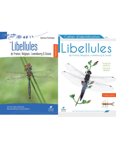 Pack Les libellules de France B,L,S et le cahier d'identification des libellules France B,L,S