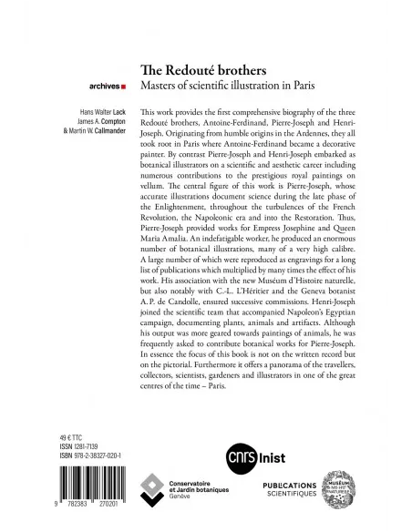 The Redouté brothers - Master of scientific illustration in Paris
