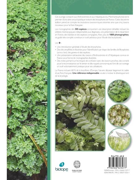 Les Bryophytes de France Tome 1 - Anthocérotes et hépatiques