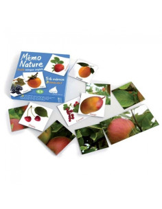 Jeu nature Betula - Mémo Nature fruits - Bilingue Anglais