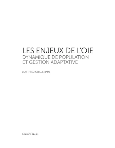 Les enjeux de l'oie