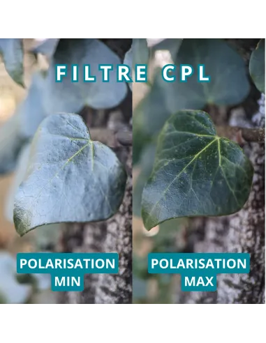 Objectif macro 100mm Apexel pour téléphone avec filtre CPL