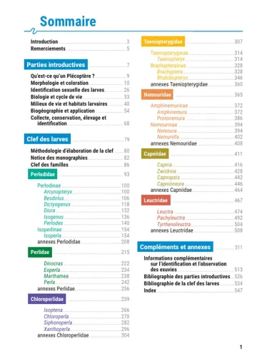 Les larves de plécoptères de France métropolitaine