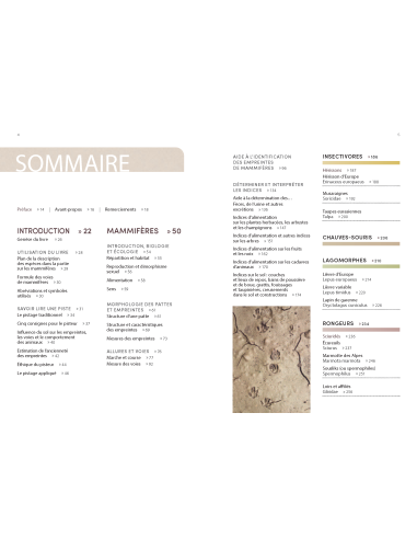 Toutes les traces des animaux d'Europe