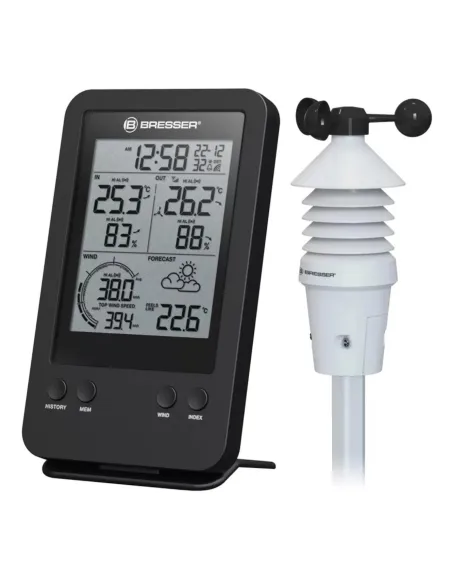 Station météorologique Bresser avec anémomètre - 3 en 1