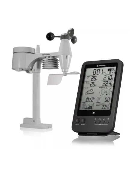 Station météorologique Bresser - 5 en 1 (anémomètre, pluviomètre, baromètre, ...)