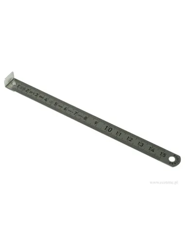 Règle en inox ornithologique 15cm