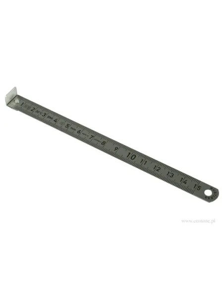 Règle en inox ornithologique 15cm