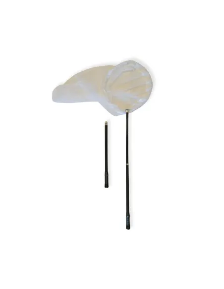 Filet à papillons Pro télescopique en 2 sections et pliable stratifié 43-80 cm | Arceau de 30, 40 ou 50cm