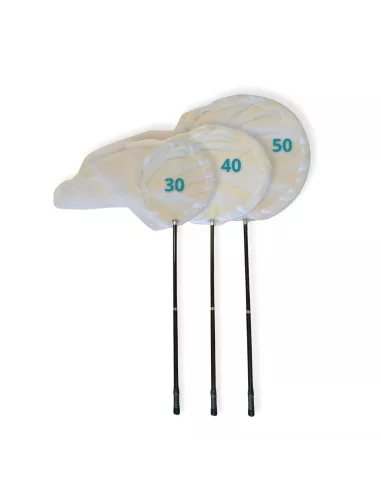 Pro butterfly net telescopic in 2 sections and foldable 43-80cm (30, 40 or 50cm hoop)