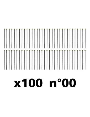 Black entomological pins (choice no. 00, 0, 1 or 2) (x100) - Le Club Biotope