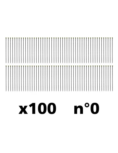 Black entomological pins (choice no. 00, 0, 1 or 2) (x100) - Le Club Biotope